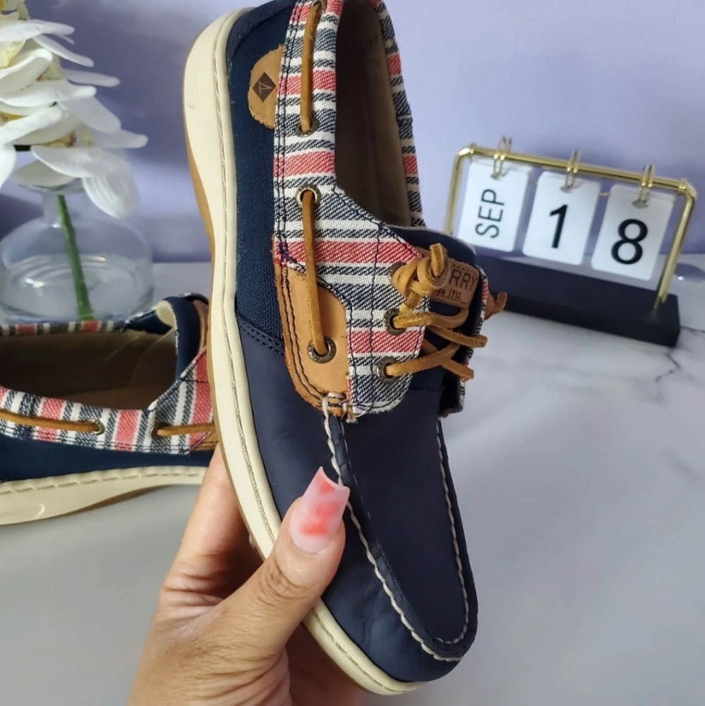Sperry Boat Ivyfish Stripe Navy Size 8.5 - Picture 7 of 12